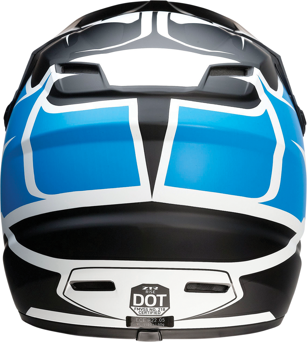 Z1R Youth Rise Helmet - Flame - Blue - Small 0111-1448