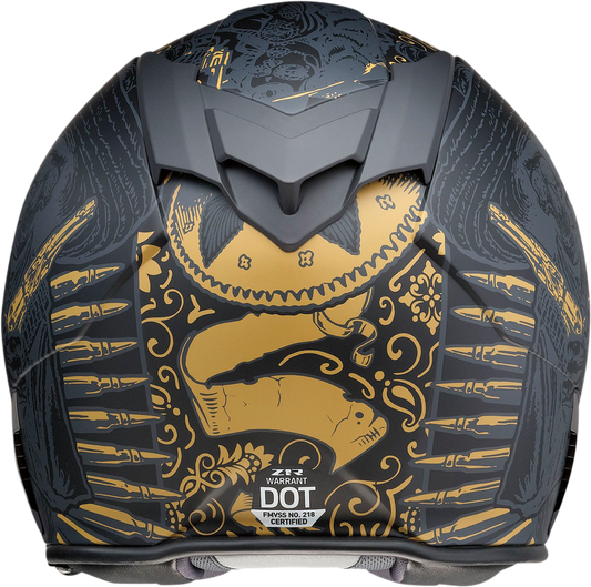 Z1R Warrant Helmet - Sombrero - Black/Gold - Small 0101-14171