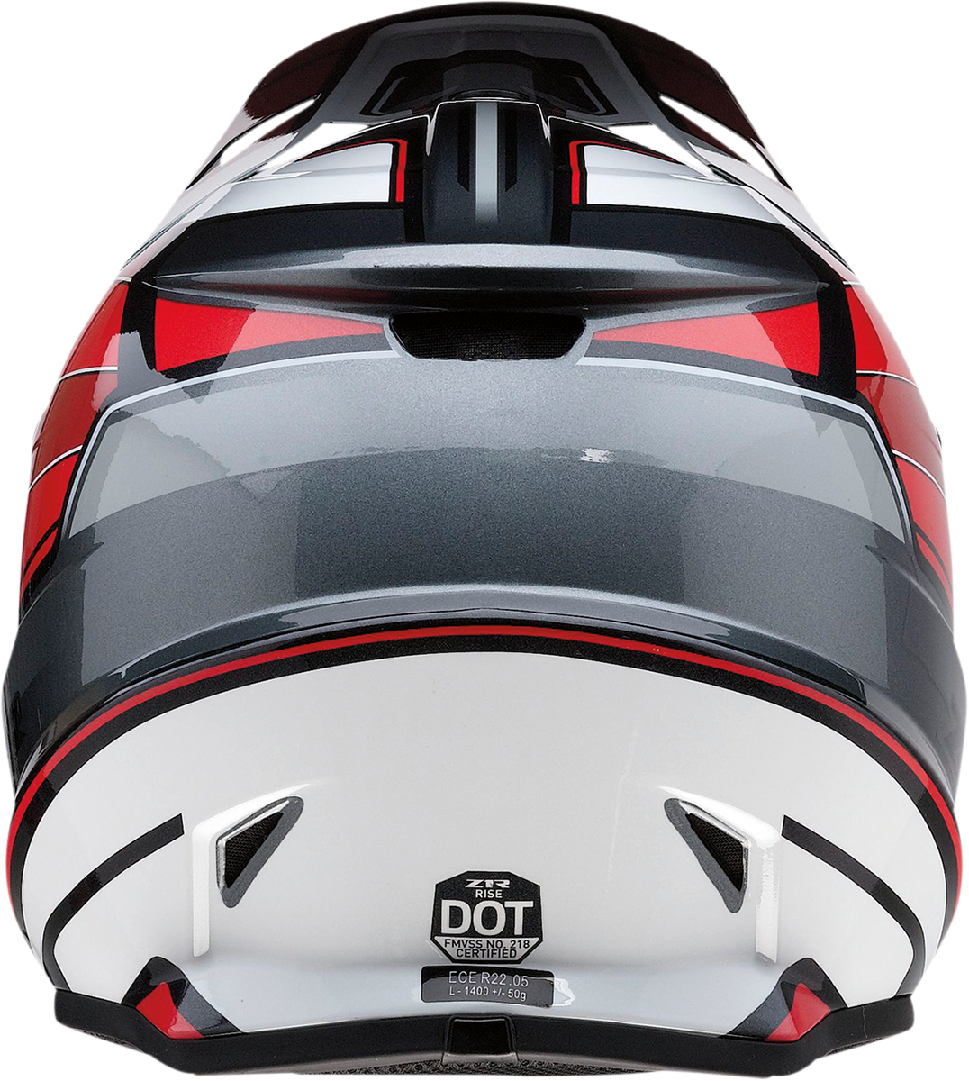 Z1R Rise Helmet - MC - Red/Gray - Small 0110-7209