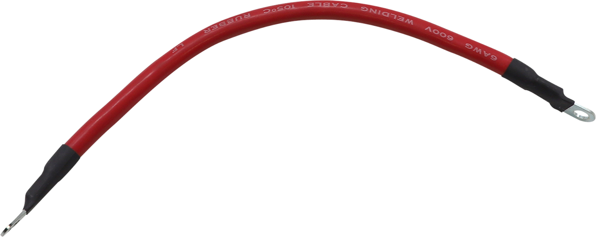 MOOSE RACING Battery Cable - 10" - Red 680-6710