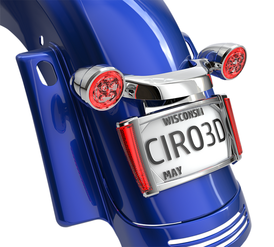 CIRO License Plate Frame - Chrome - Red 40300