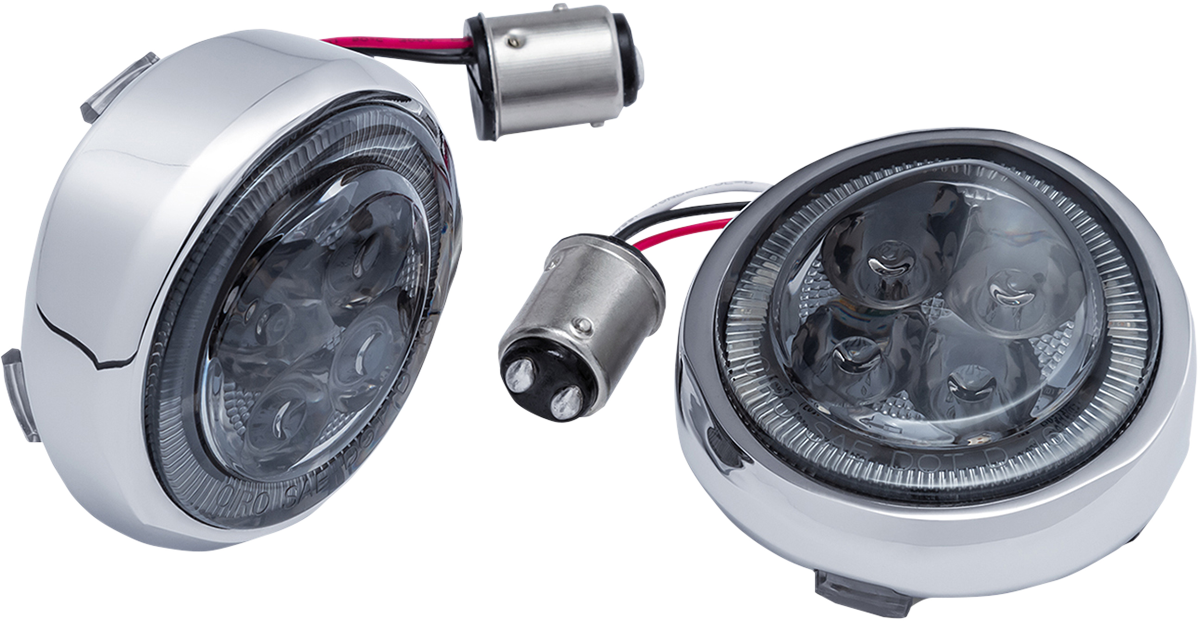 CIRO Signal Insert - Rear - Chrome - Smoke 45601