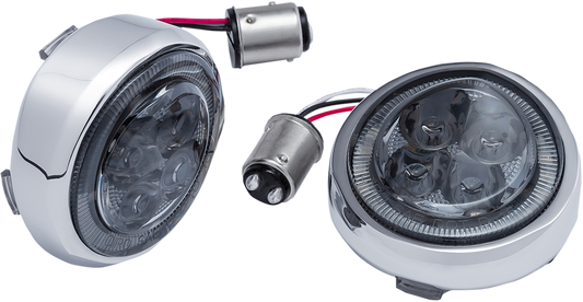 CIRO Signal Insert - Rear - Chrome - Smoke 45601