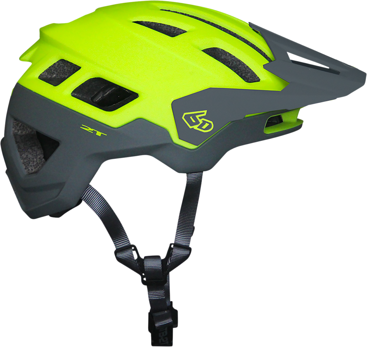 6D HELMETS ATB-2T Ascent Helmet - Neon Yellow/Gray Matte - XL/2XL 23-0048