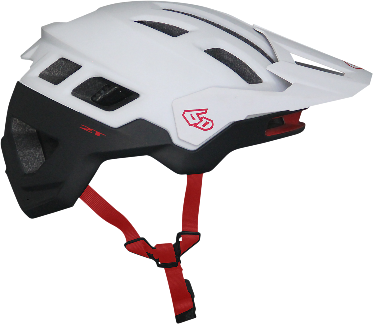 6D HELMETS ATB-2T Ascent Helmet - White/Black Matte - M/L 23-0026