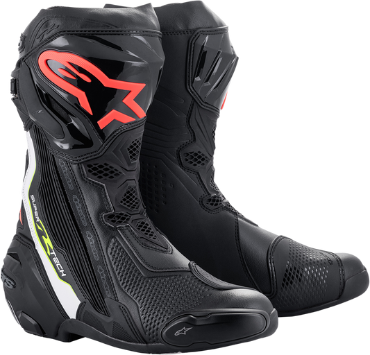ALPINESTARS Supertech R Boots - Black/Red - US 6.5 EU 40 2220021-1236-40