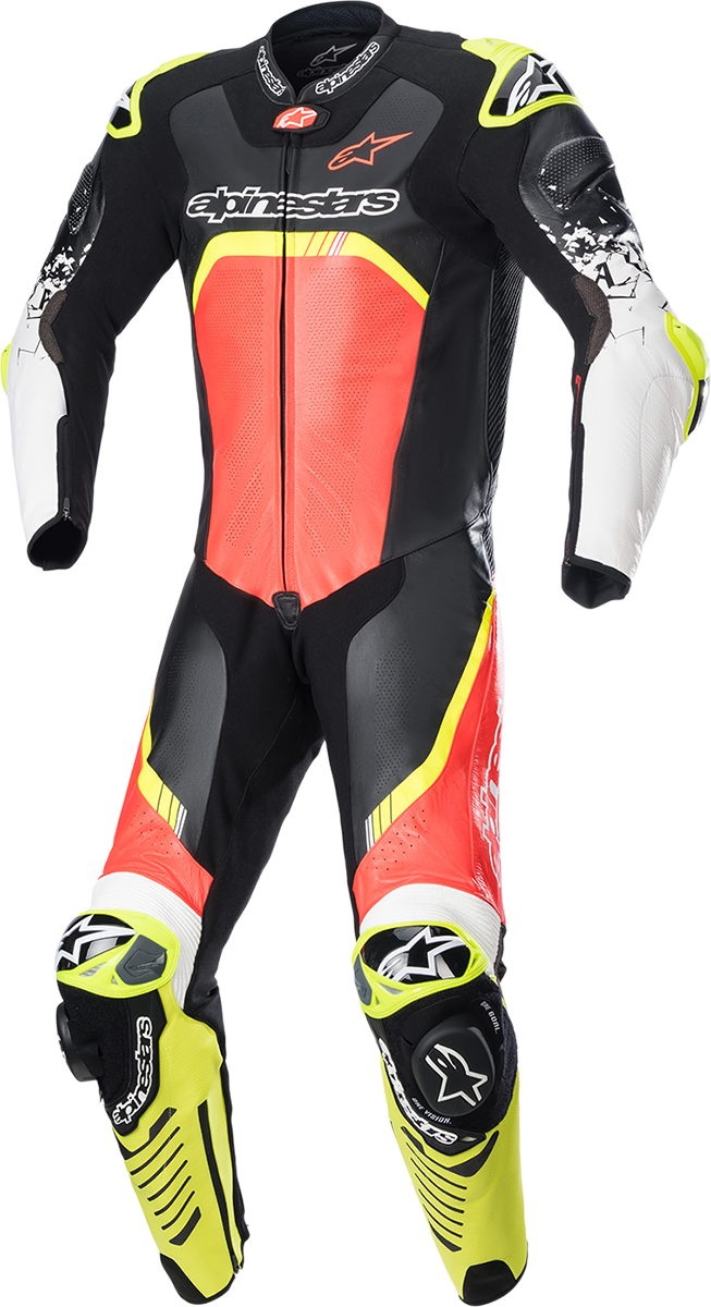 ALPINESTARS GP Tech Suit v4 - Black/Red Fluorescent/Yellow Fluorescent - US 42 / EU 52 3156822-1355-52