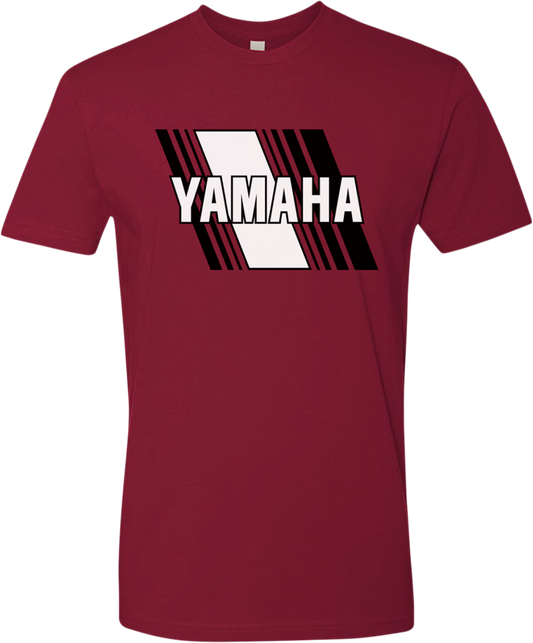 YAMAHA APPAREL Yamaha Heritage Diagonal T-Shirt - Red - XL NP21S-M3118-XL