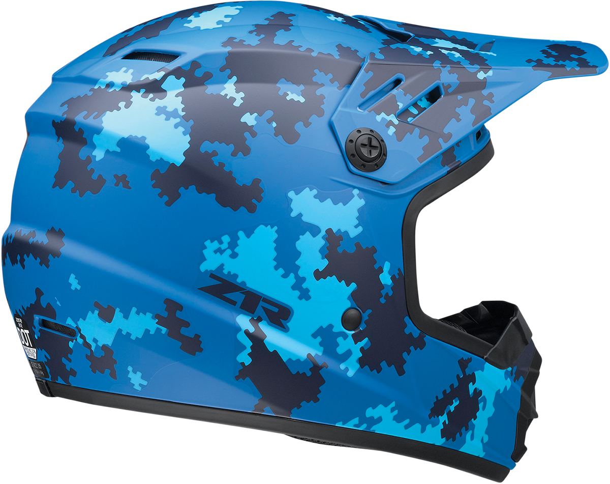 Z1R Youth Rise Helmet - Digi Camo - Blue - Large 0111-1465