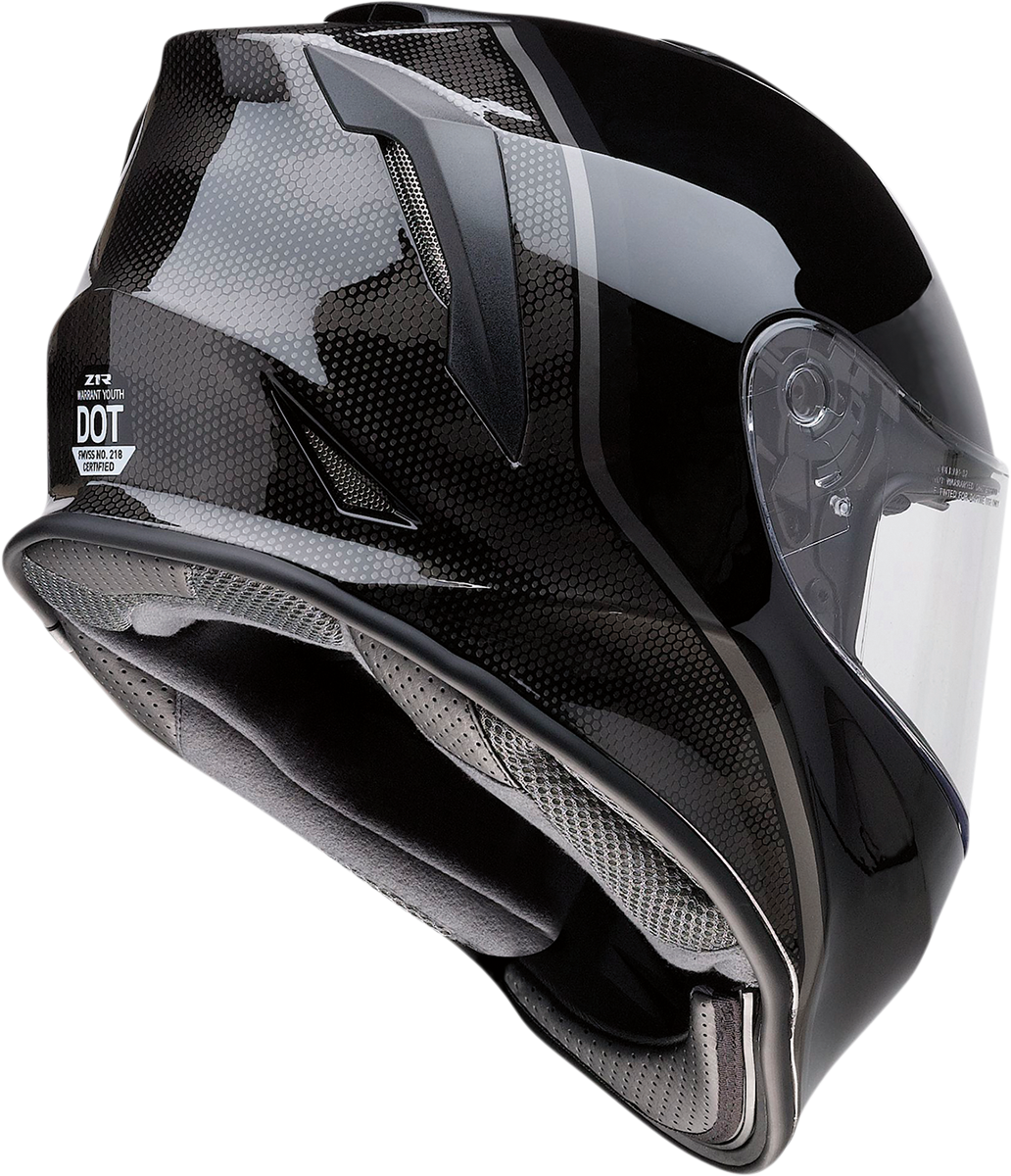 Z1R Youth Warrant Helmet - Kuda - Gloss Black - Medium 0102-0246