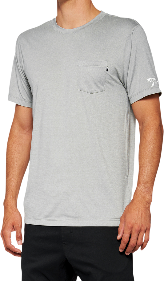100% Mission Athletic T-Shirt - Gray - XL 20014-00008