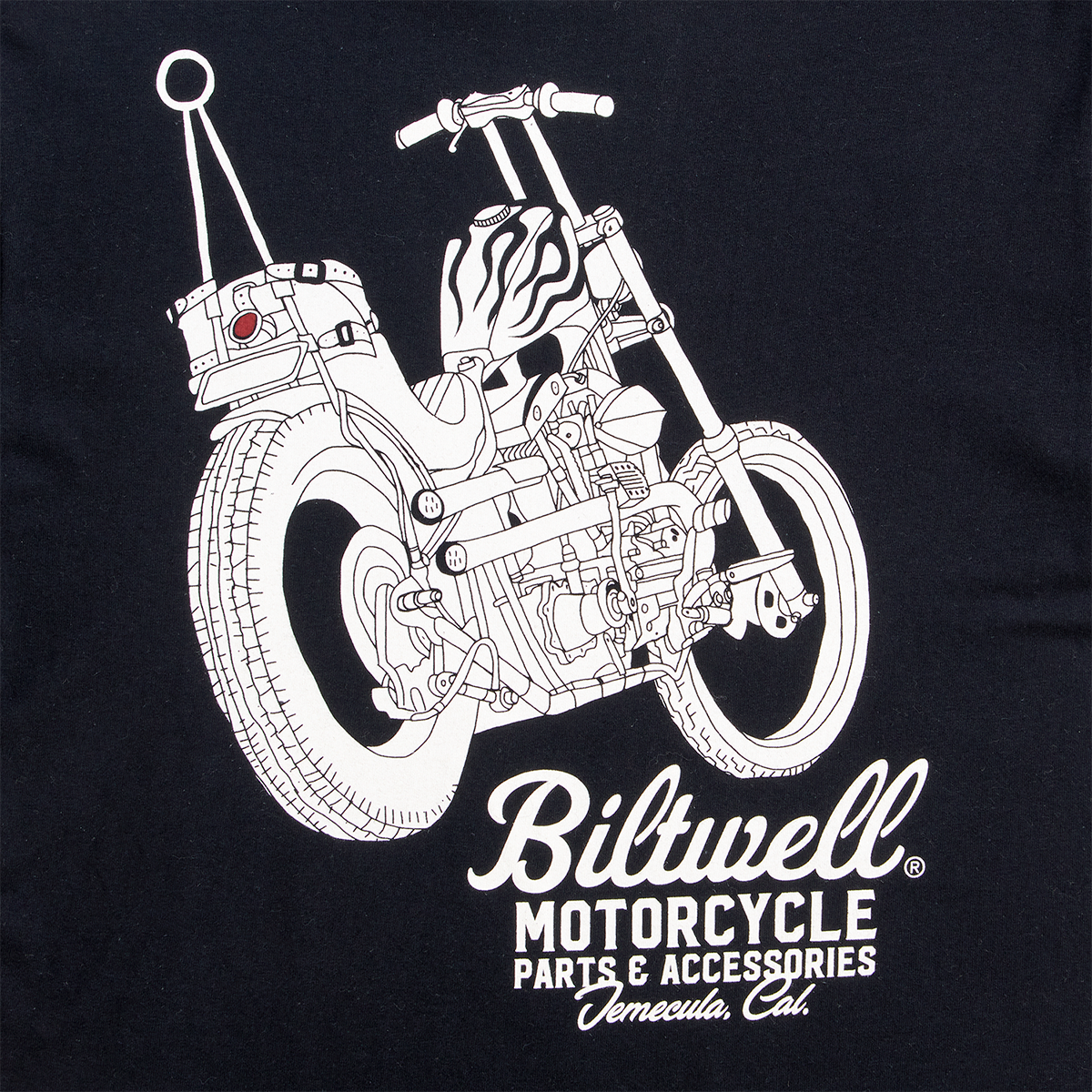 BILTWELL Chopper Long-Sleeve T-Shirt - Black - Medium 8104-080-003