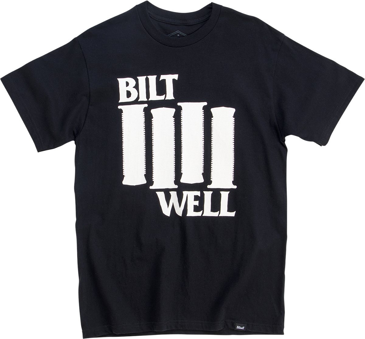 BILTWELL Damaged T-Shirt - Black - Large 8101-073-004