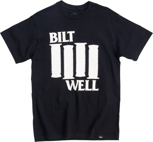 BILTWELL Damaged T-Shirt - Black - Small 8101-073-002