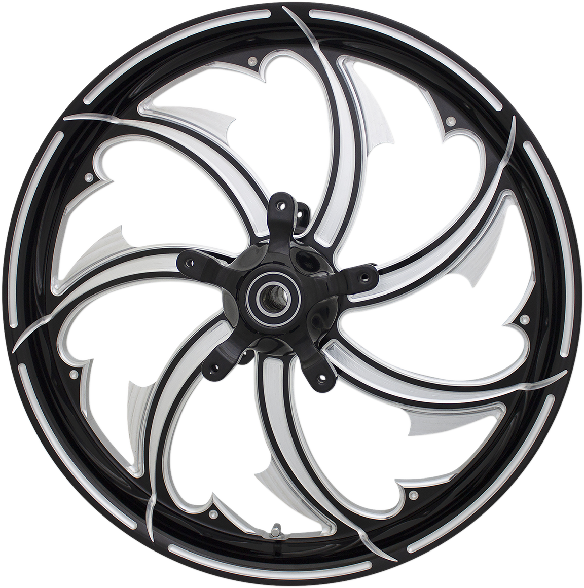 COASTAL MOTO Front Wheel - Fury - Dual Disc/ABS - Black Cut - 26"x3.75" - FL FRY-263-BC-ABST