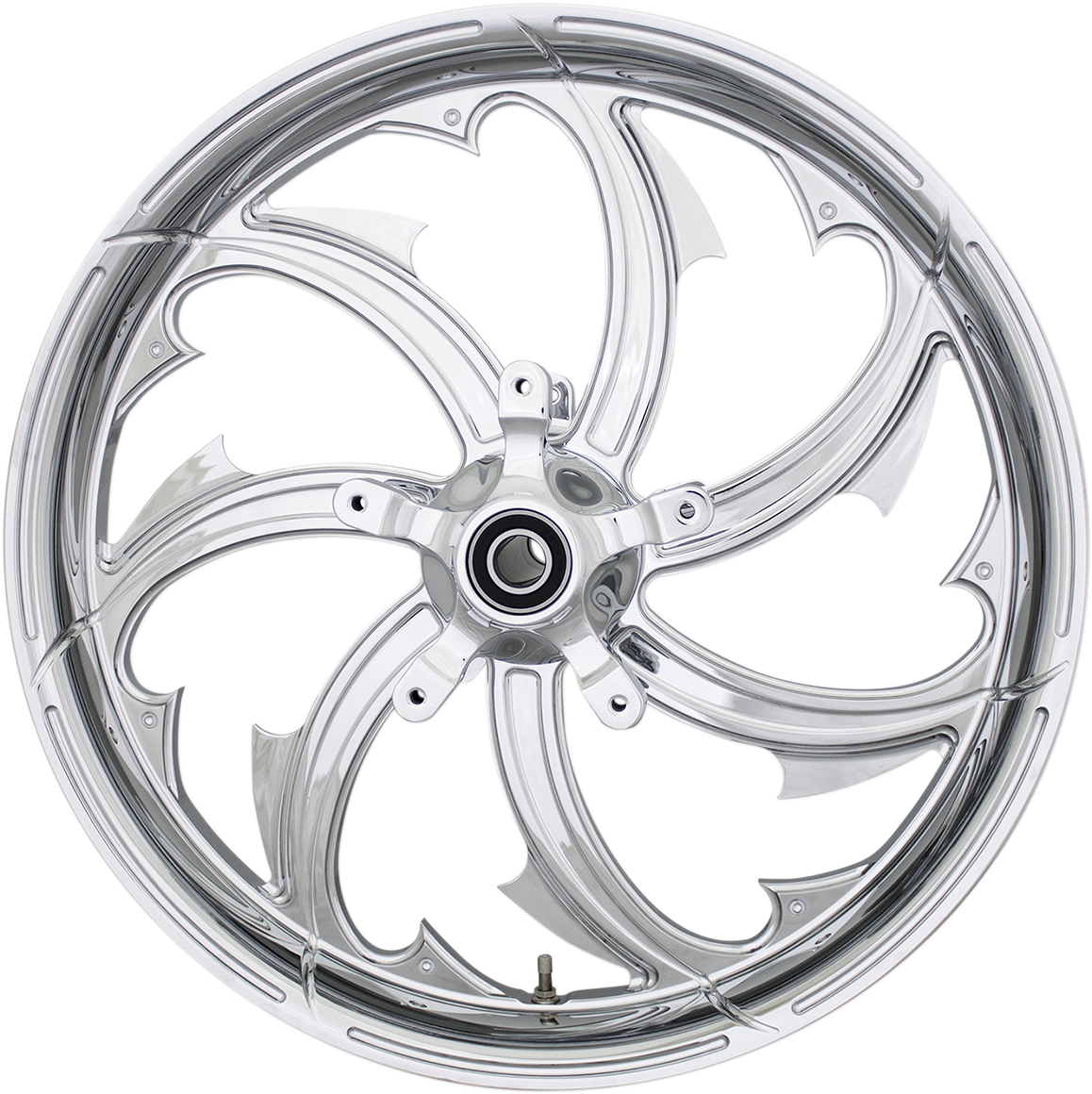 COASTAL MOTO Front Wheel - Fury - Dual Disc/ABS - Chrome - 21"x3.25" - FL FRY-213-CH-ABST