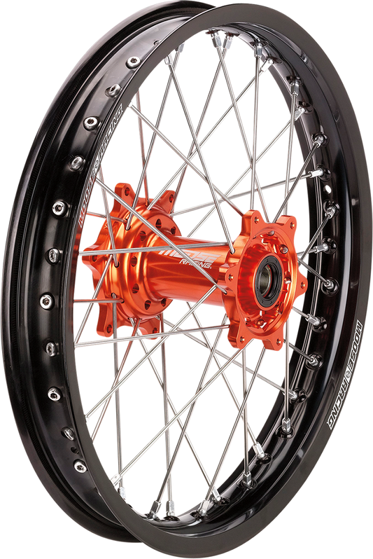 MOOSE RACING SX-1 Complete Wheel - Rear - Black Wheel/Orange Hub - 19"x2.15" - KTM MR21519-BKOR