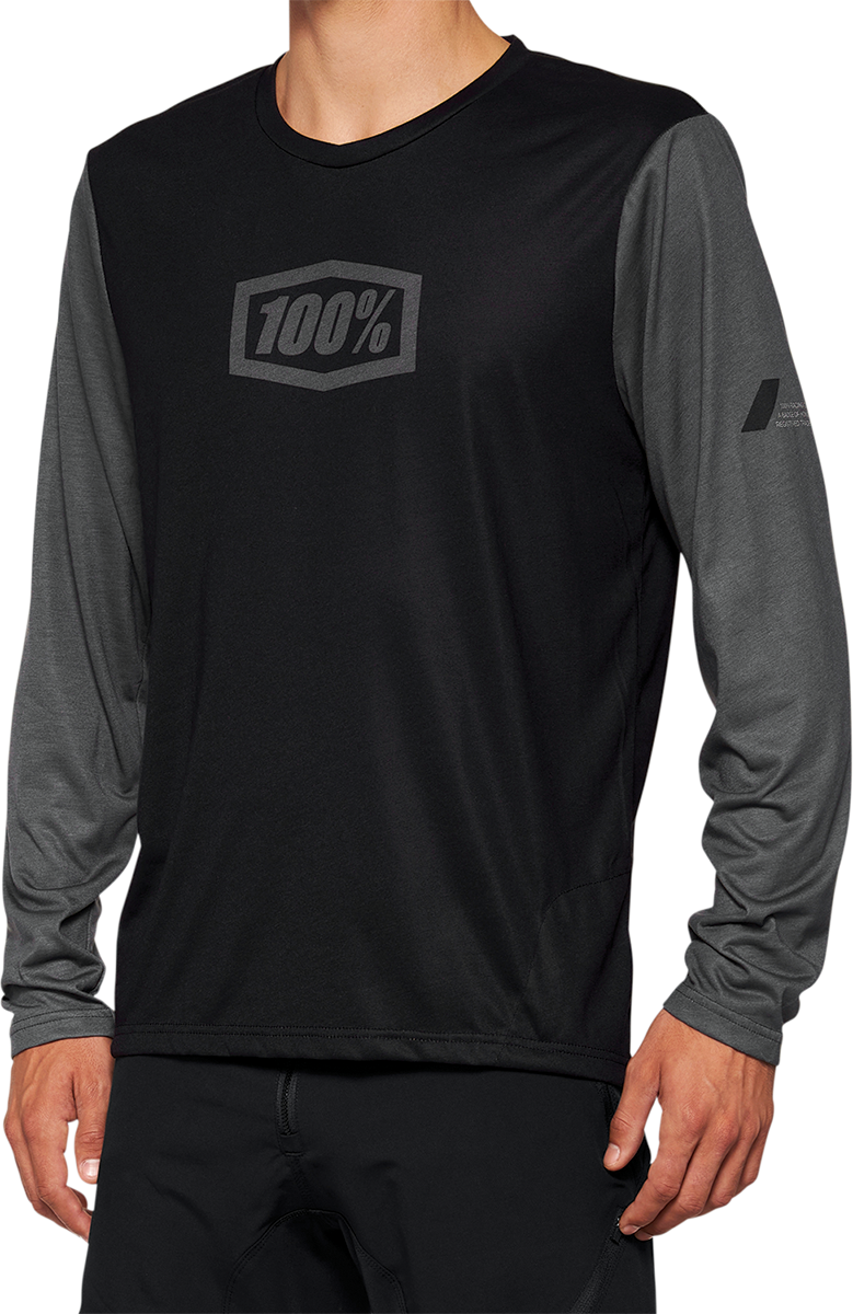 100% Airmatic Long-Sleeve Jersey - Black - XL 40019-00003