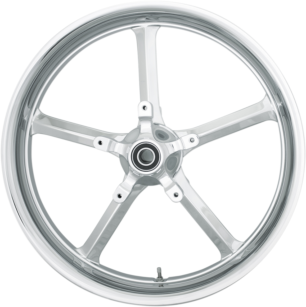 COASTAL MOTO Rear Wheel - Rockstar - Single Disc/ABS - Chrome - 16"x5.50" - FL ROC-165-CH-ABST