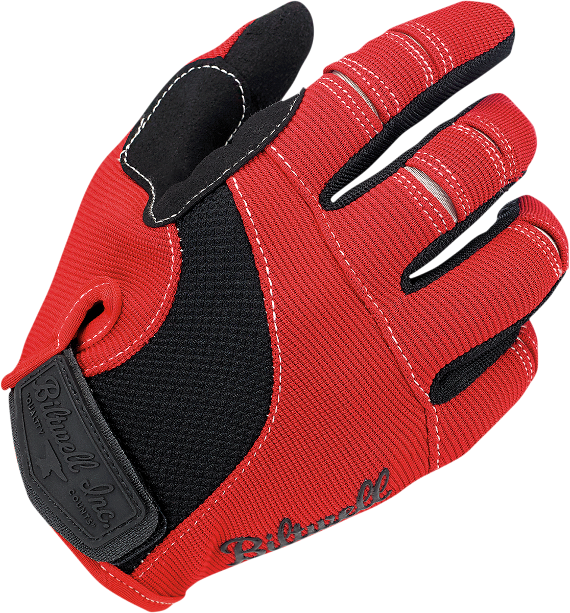 BILTWELL Moto Gloves - Red/White/Black - Medium 1501-1208-003