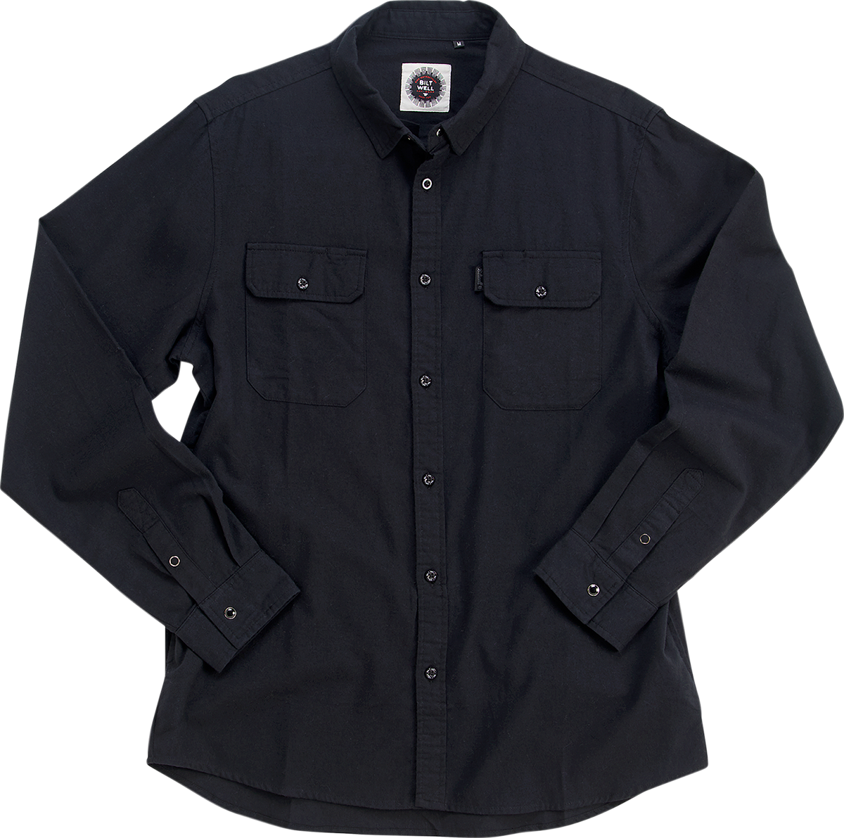 BILTWELL Blackout Lightweight Flannel - XL 8145-068-005