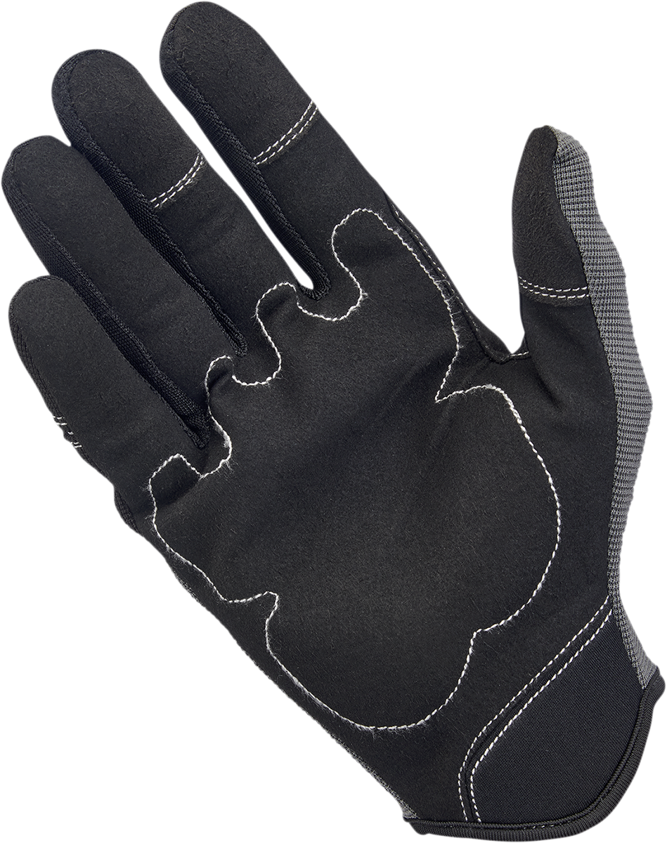 BILTWELL Moto Gloves - Gray/Black - Small 1501-1101-002