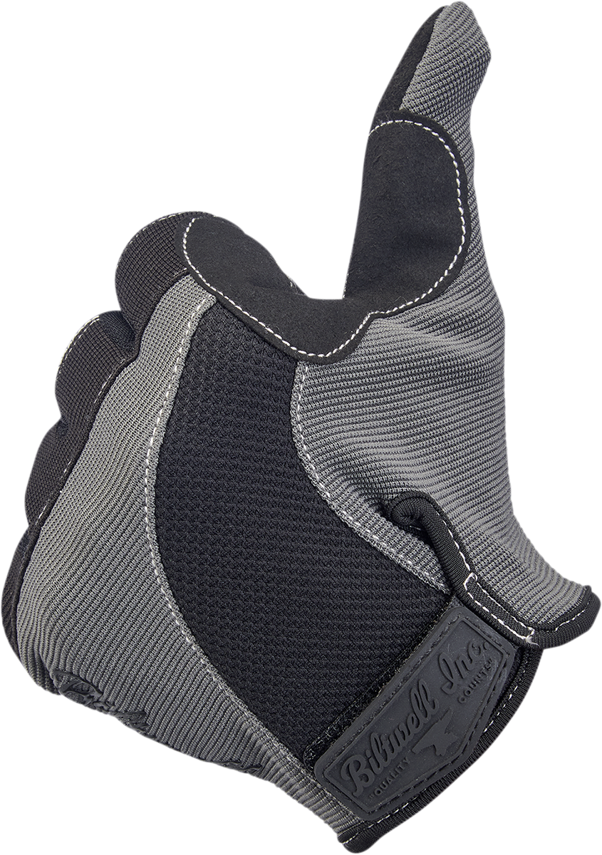 BILTWELL Moto Gloves - Gray/Black - Small 1501-1101-002