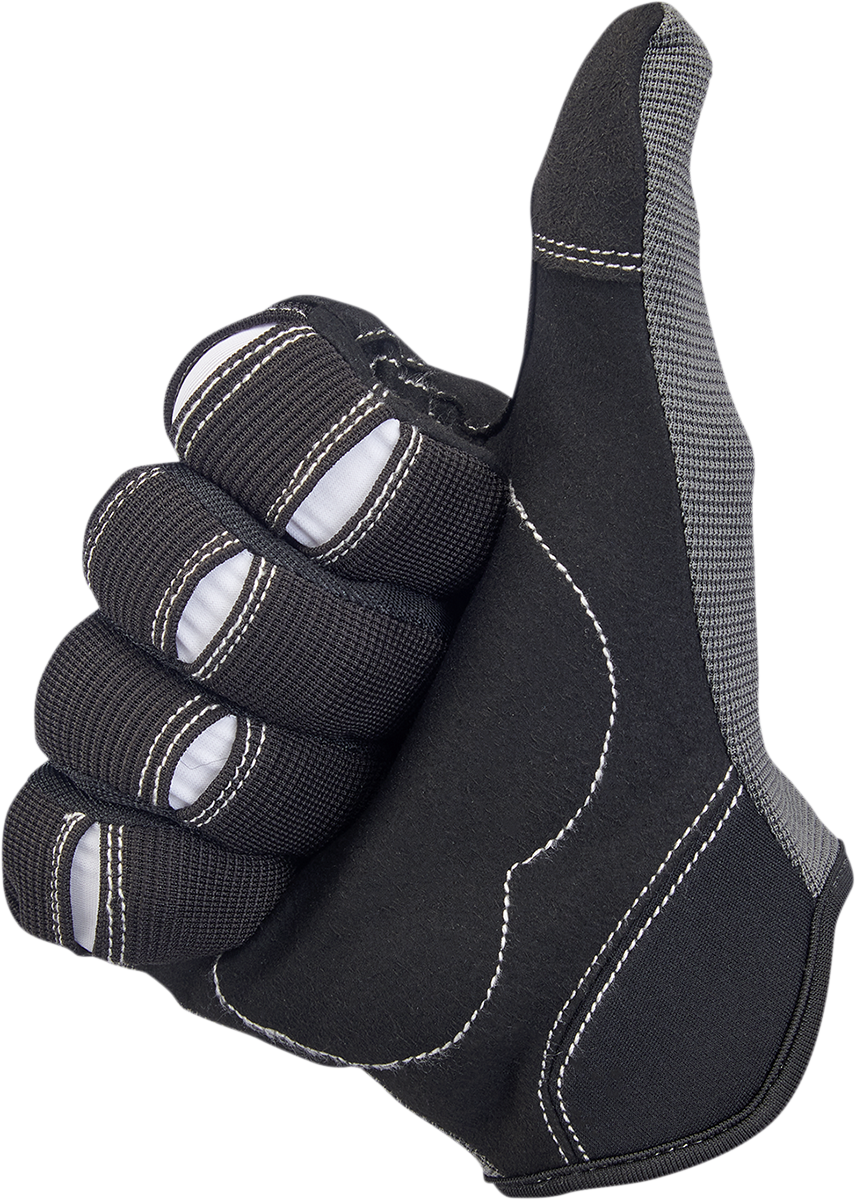 BILTWELL Moto Gloves - Gray/Black - Small 1501-1101-002