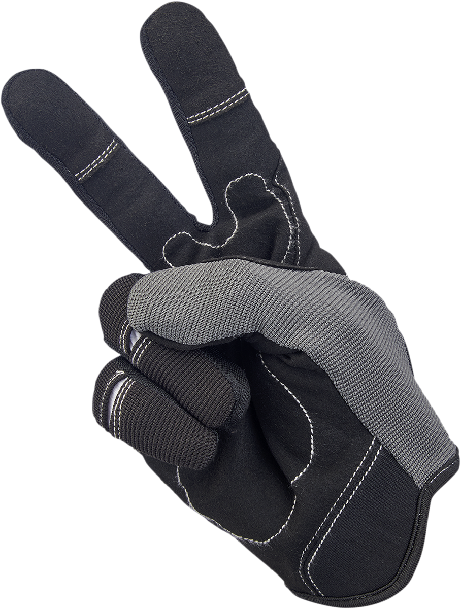 BILTWELL Moto Gloves - Gray/Black - Small 1501-1101-002