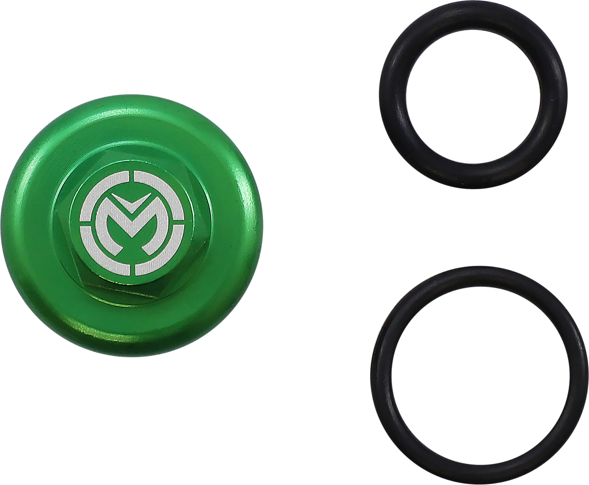 MOOSE RACING Oil Cap - Green - Kawasaki T14-6303GN