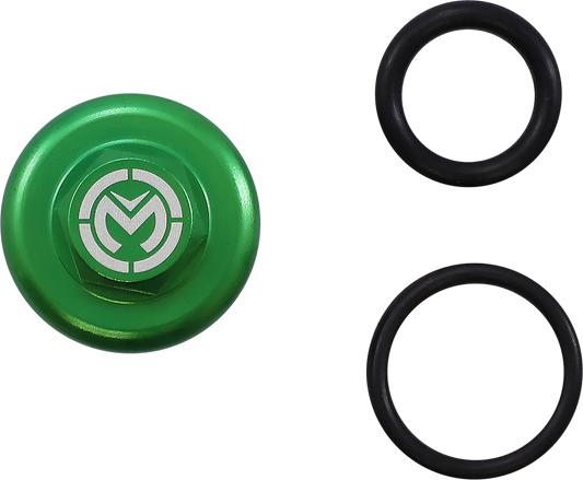 MOOSE RACING Oil Cap - Green - Kawasaki T14-6303GN