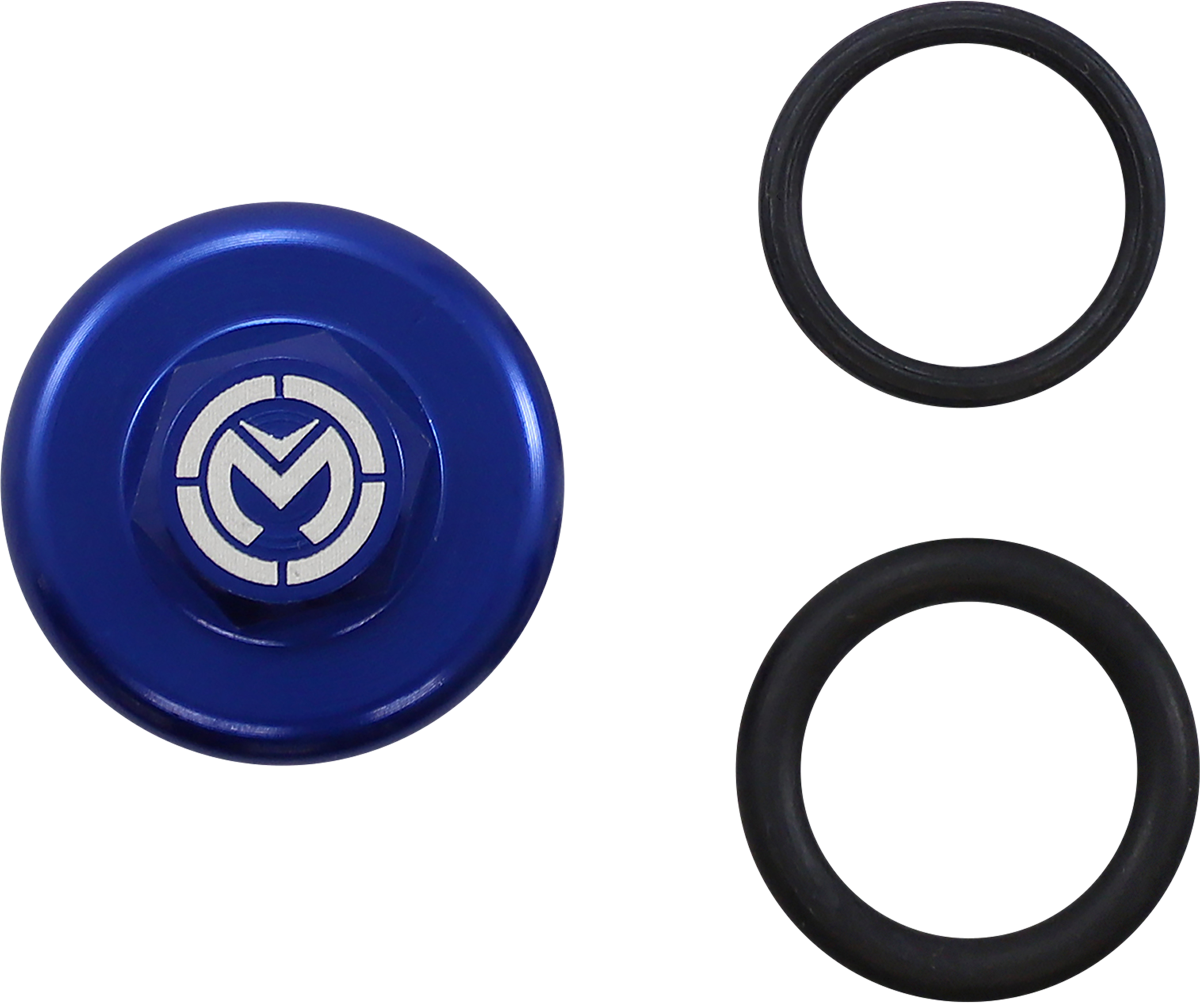 MOOSE RACING Oil Cap - Blue - Yamaha T14-6302L