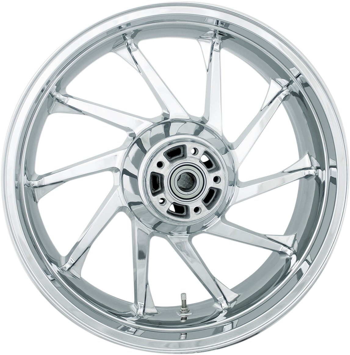 COASTAL MOTO Rear Wheel - Hurricane 3D - Single Disc/ABS - Chrome - 18"x5.50" 3D-HUR185CHABST