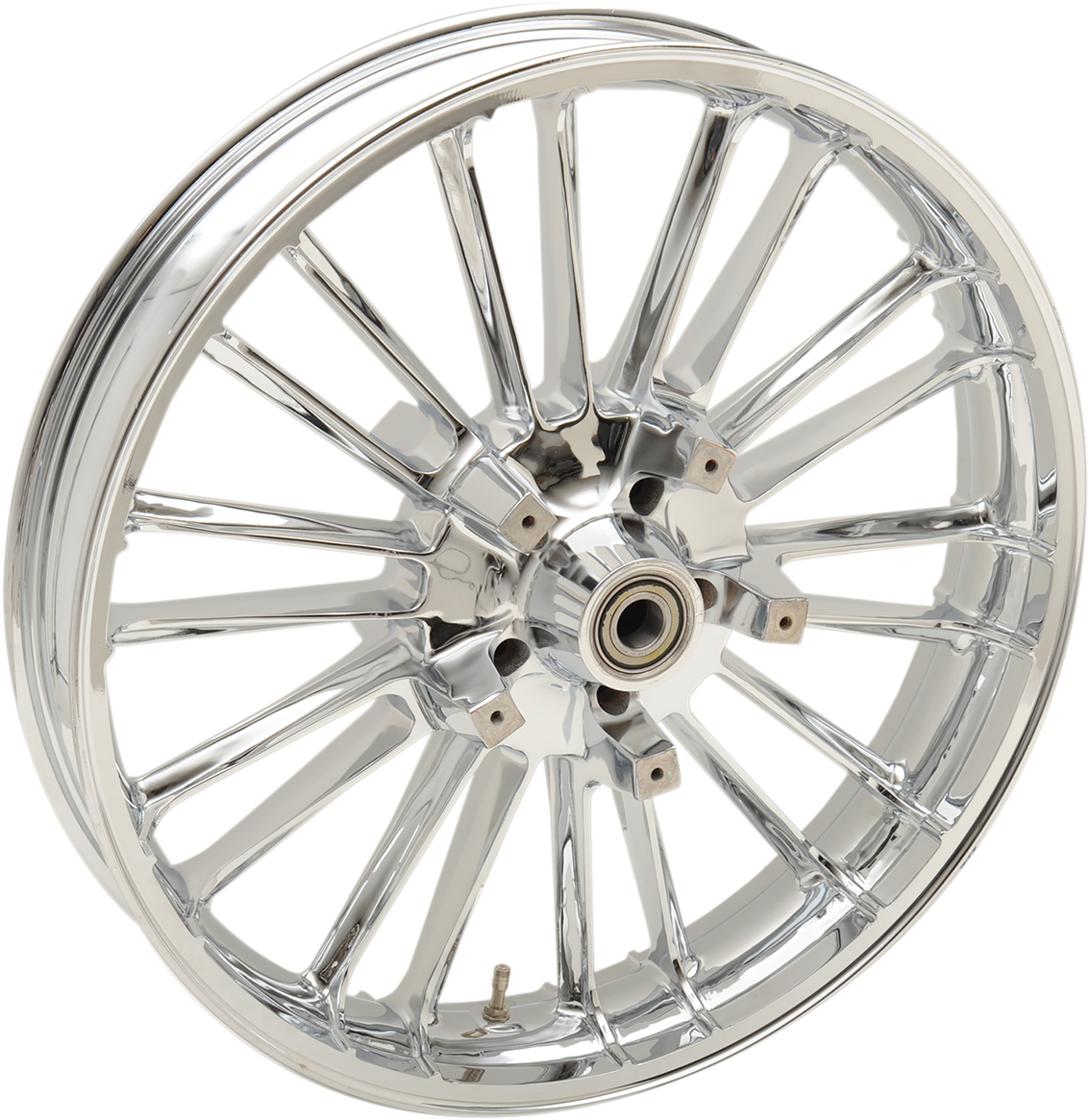 COASTAL MOTO Front Wheel - Atlantic 3D- Dual Disc/ABS - Chrome - 21"x3.50" 3D-ATL213CHABST