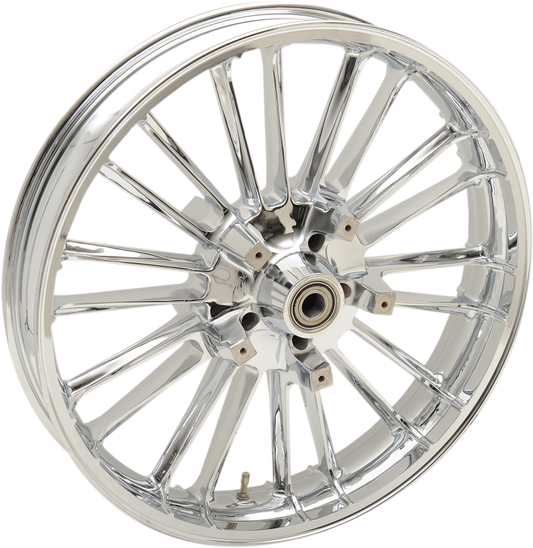 COASTAL MOTO Front Wheel - Atlantic 3D- Dual Disc/ABS - Chrome - 21"x3.50" 3D-ATL213CHABST