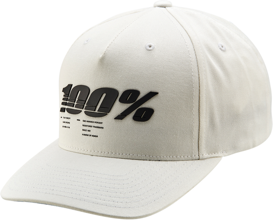 Staunch Snapback Hat - White