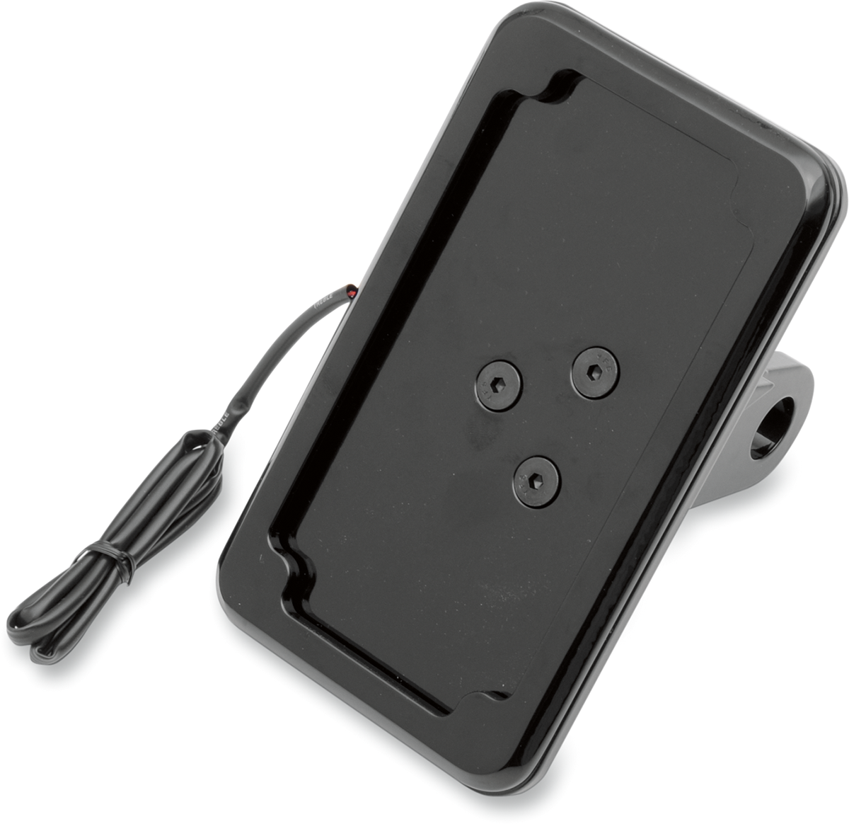CYCLE VISIONS Vertical License Plate Mount with Light - '08-'17 ST - Black CV-4606BL