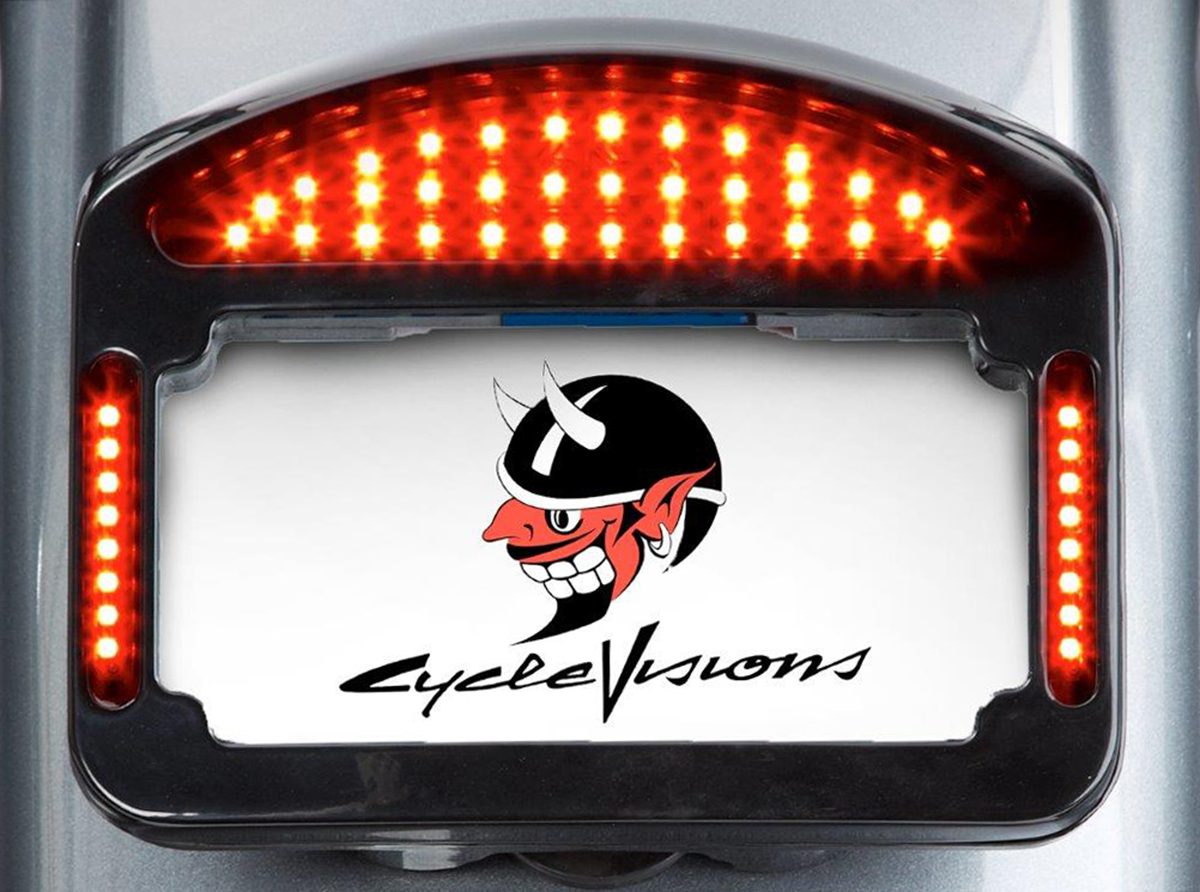 CYCLE VISIONS Taillight Eliminator - '14+ FLHX/S FLTRX - Black CV-4838B