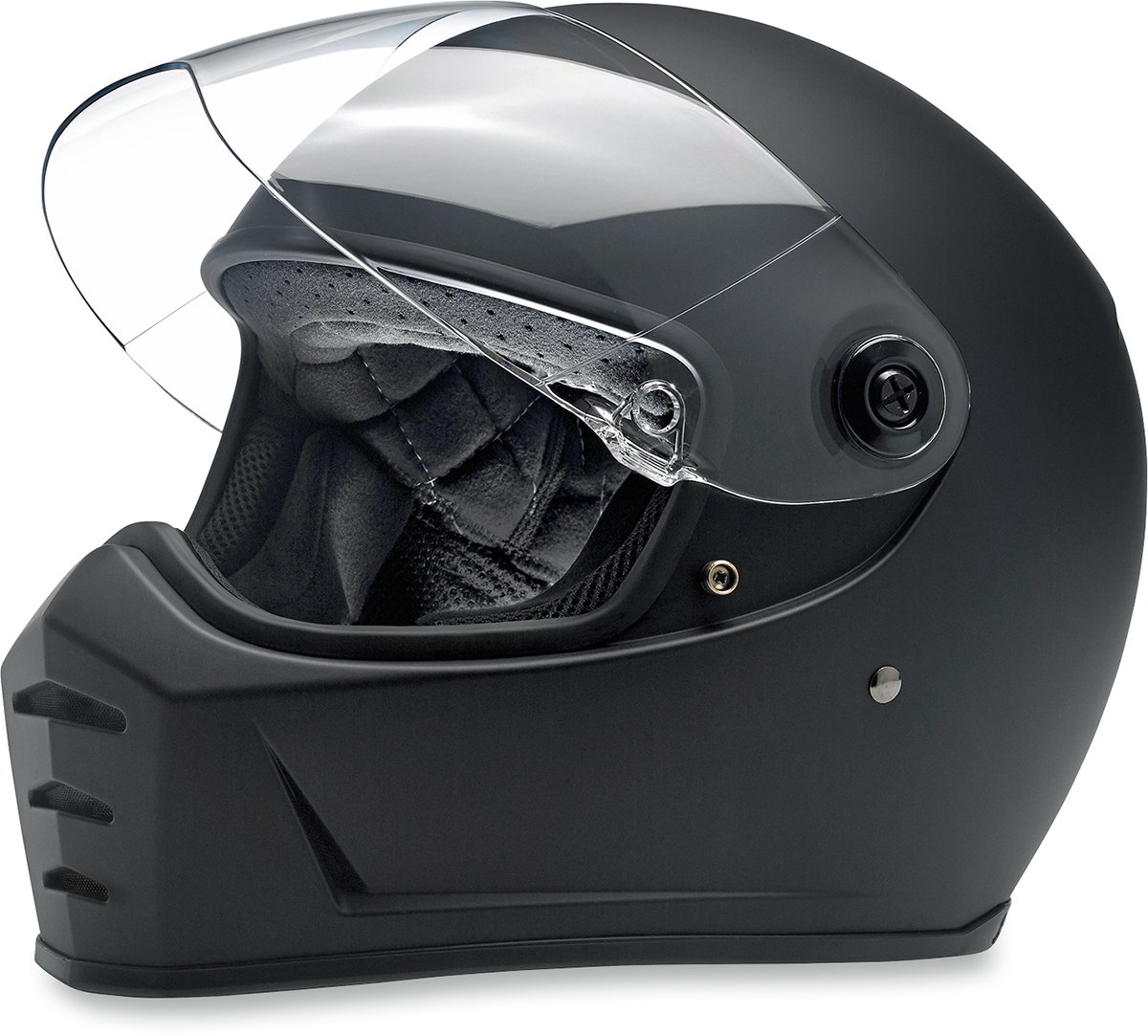 BILTWELL Lane Splitter Helmet - Flat Black - Large 1004-201-104