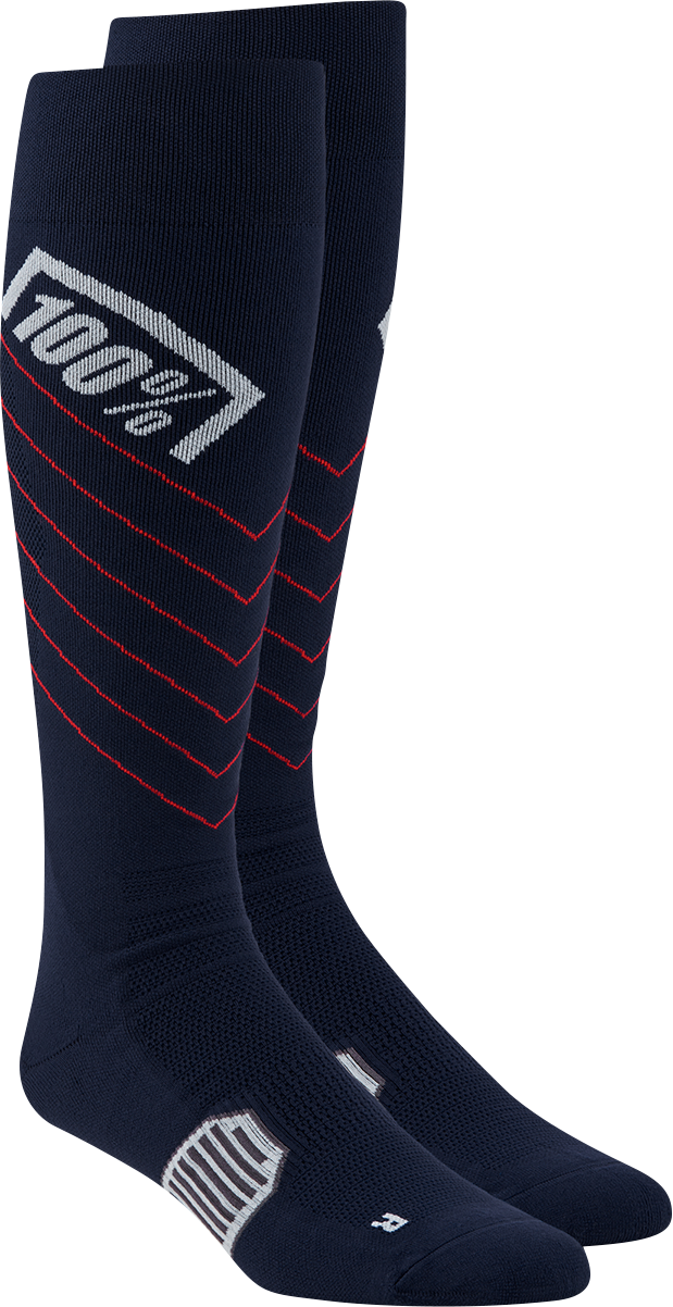 100% Hi-Side Performance Socks - Navy - Small/Medium 20054-00003