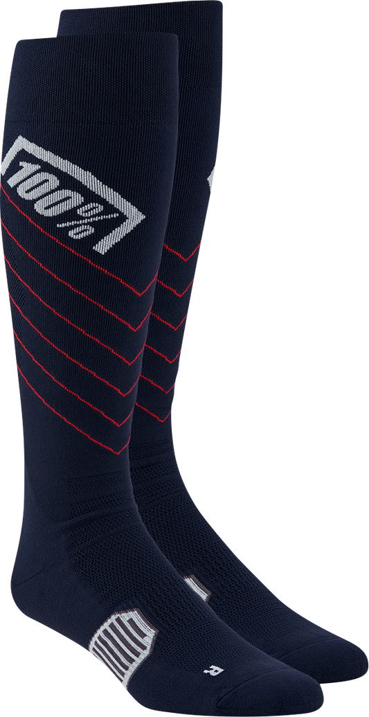 100% Hi-Side Performance Socks - Navy - Small/Medium 20054-00003