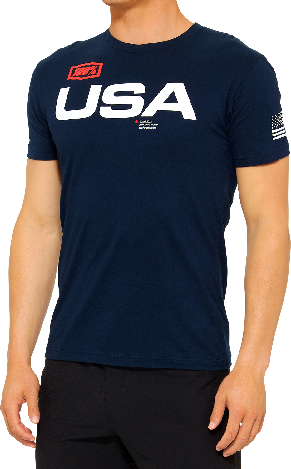 100% MX of Nations T-Shirt - Navy - 2XL 20000-00168