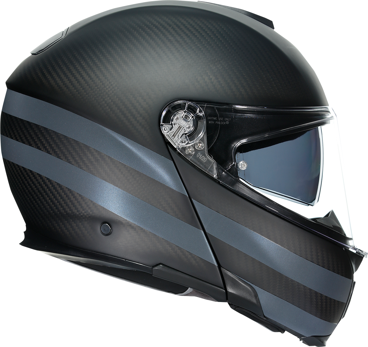 AGV SportModular Helmet - Dark Refractive - Carbon/Black - Medium 211201O2IY01412