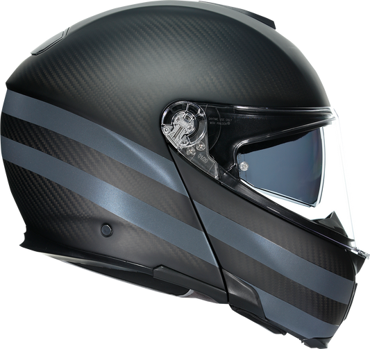 AGV SportModular Helmet - Dark Refractive - Carbon/Black - Medium 211201O2IY01412