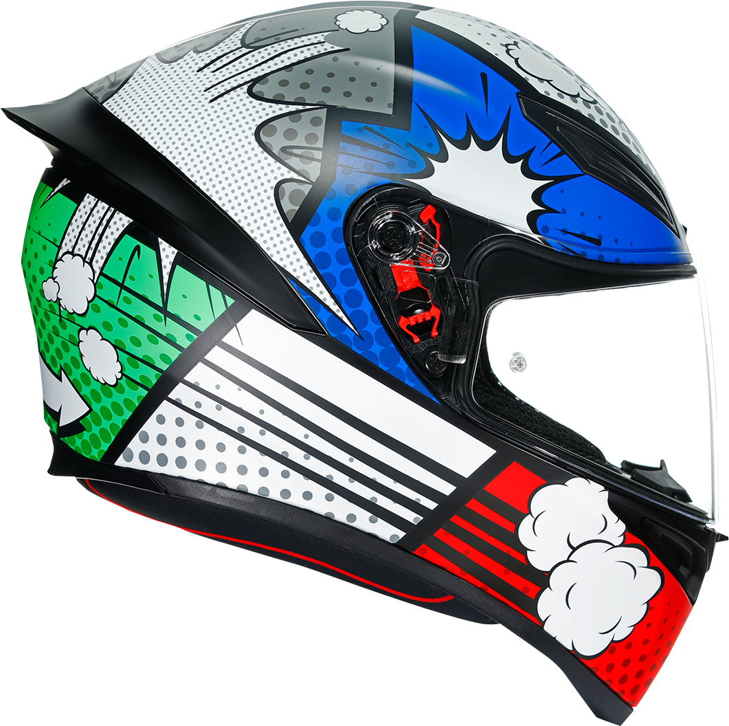 AGV K1 Helmet - Bang - Matte Italy/Blue - Small 210281O2I005905