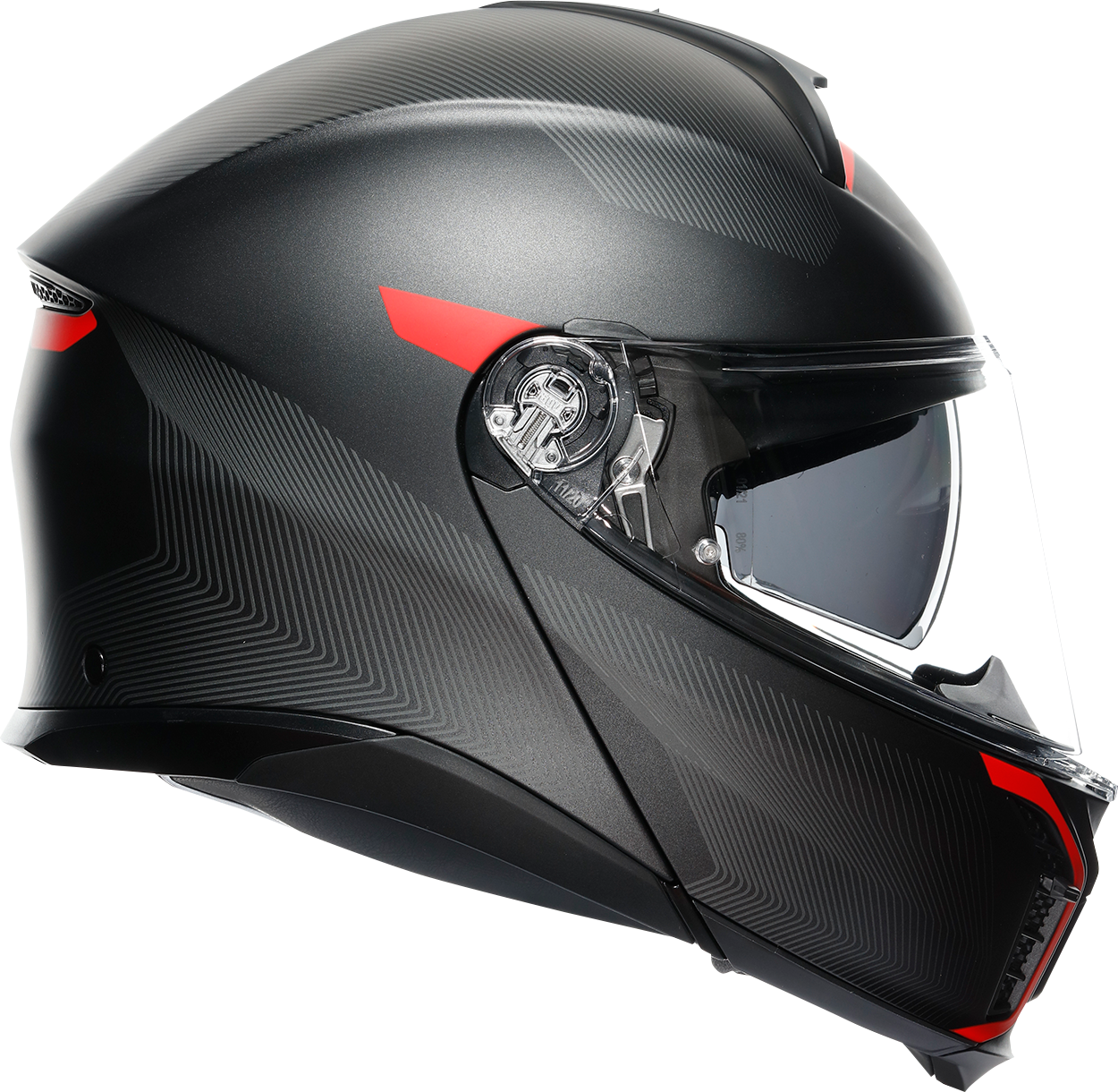 AGV Tourmodular Helmet - Frequency - Matte Gunmetal/Red - 2XL 211251F2OY00516