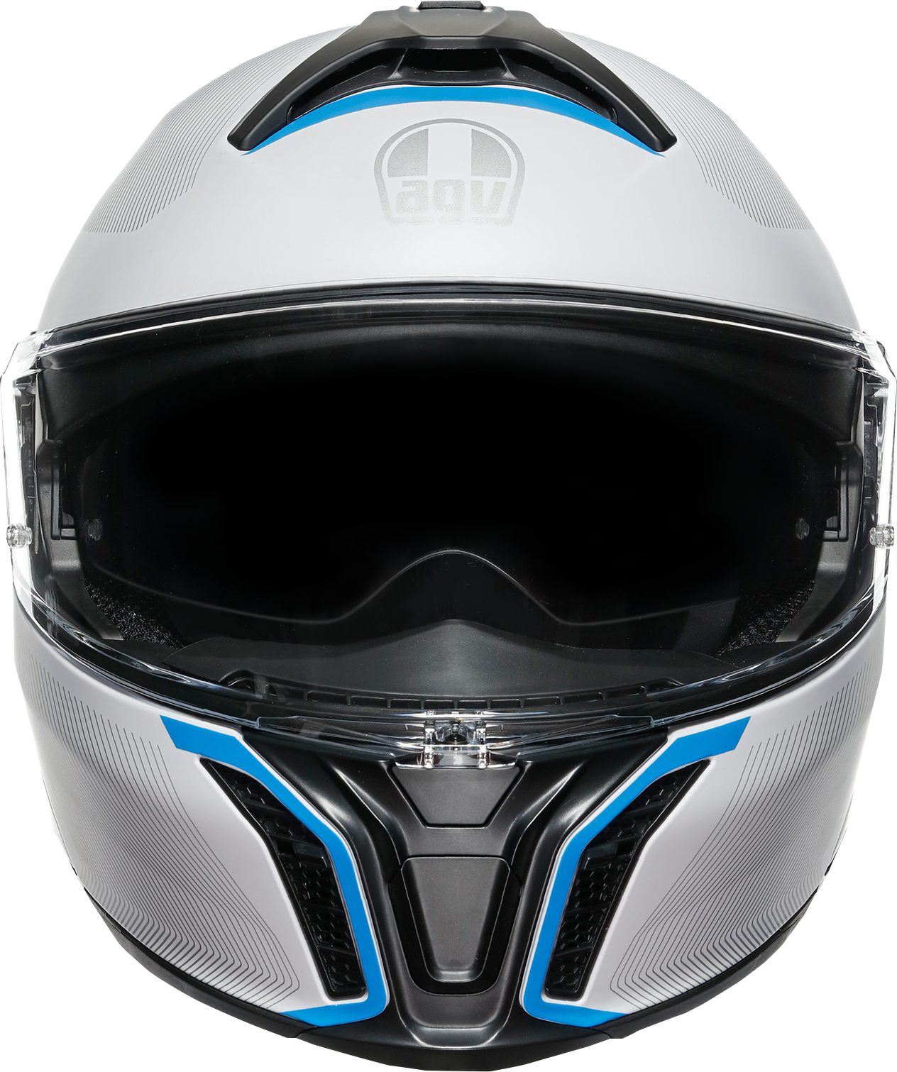 AGV Tourmodular Helmet - Frequency - Light Gray/Blue - 2XL 211251F2OY00616