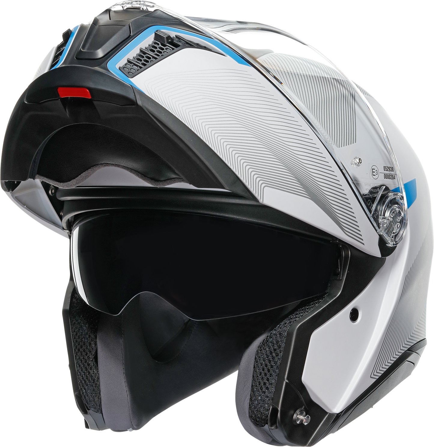 AGV Tourmodular Helmet - Frequency - Light Gray/Blue - 2XL 211251F2OY00616