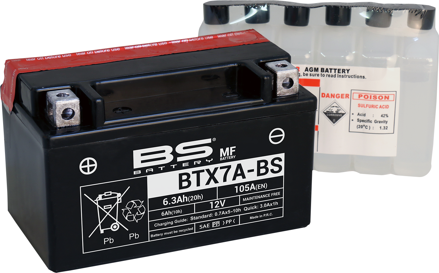 BS BATTERY Battery - BTX7A-BS (YTX) 300619