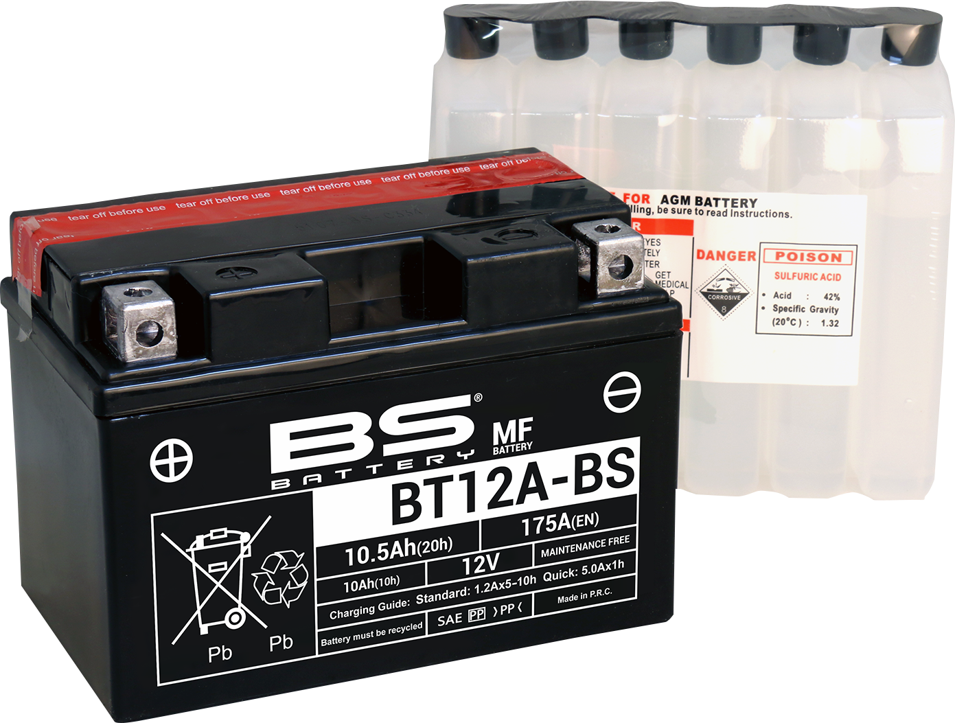 BS BATTERY Battery - BT12A-BS (YT) 300602